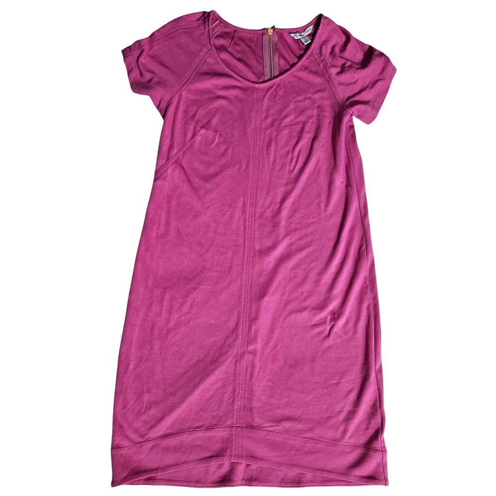 Southern Tide Pink Short Sleeve Knit Shift Dress  Back Zip Size 4